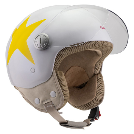KASK MOTOCYKLOWY NZI PASARELA CONSTELACIÓN AMARILLA