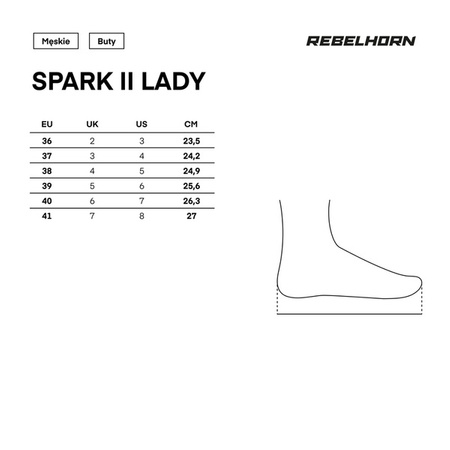 Buty REBELHORN Spark II LADY black/pink