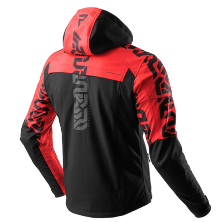 Kurtka Tekstylna REBELHORN Slash Spider Black/Red Softshell 