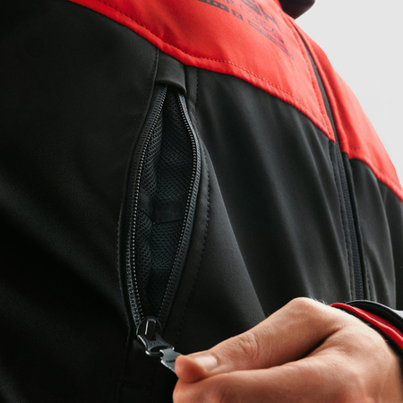 Kurtka Tekstylna REBELHORN Slash Spider Black/Red Softshell 