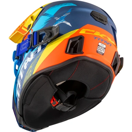 CKX Titan AMS Kask Zimowy + Gogle APEX ATV ECE DOT