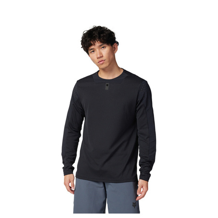 Koszulka Rowerowa Z Długim Rękawem Fox Defend Black