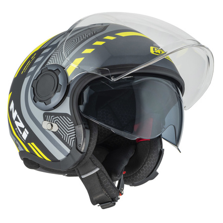 KASK MOTOCYKLOWY NZI RINGWAY 2 DUO CONNECTED ANTRACITE GREY MATT