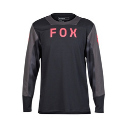 Koszulka Rowerowa Z Długim Rękawem FOX Junior Defend Taunt Black