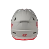 Kask O’NEAL SONUS SOLID Fullface Szaro-Czerwony Rower Hulajnoga Downhill