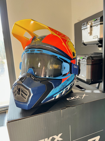 CKX Titan AMS Kask Zimowy + Gogle APEX ATV ECE DOT