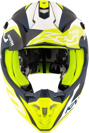 Kappa Kask KV49 Evo Great Cross/Enduro Kolor Niebieski Mat/Biały