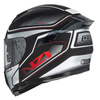KASK MOTOCYKLOWY NZI EURUS 4 STREAM DUO CHARMANT BLACK WHITE TINTED S MATT