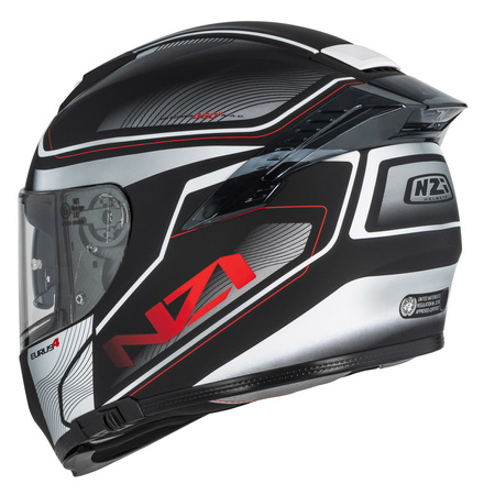 KASK MOTOCYKLOWY NZI EURUS 4 STREAM DUO CHARMANT BLACK WHITE TINTED S MATT