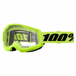 Gogle 100 PROCENT Strata 2 NEON Yellow Szyba Clear