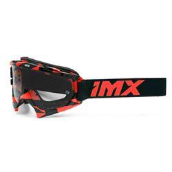 Gogle IMX Mud Graphic Red Gloss/Black - Szyba Clear (1 Szyba W Zestawie)