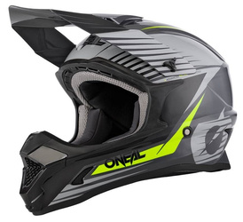 Kask motocyklowy off road O`Neal 1SRS STREAM gray/neon yellow