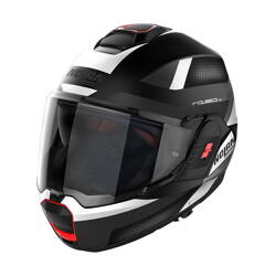 Kask motocyklowy szczękowy NOLAN N120-1 SUBWAY N-COM 21 biały/czarny/matowy