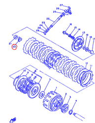 Zabezpieczenie nakrętki kosza sprzęgła YAMAHA