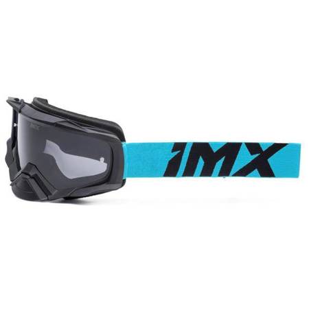 Gogle IMX Dust Black Matt/Blue - Szyba Dark Smoke + Clear (2 Szyby W Zestawie)