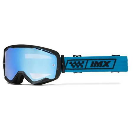 Gogle IMX Endurance Race Black Matt/ Blue - Szyba Iridium Blue + Clear (2 Szyby W Zestawie)