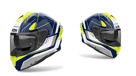 Kask AIROH Spark 2 Chrono Blue/Yellow Gloss S