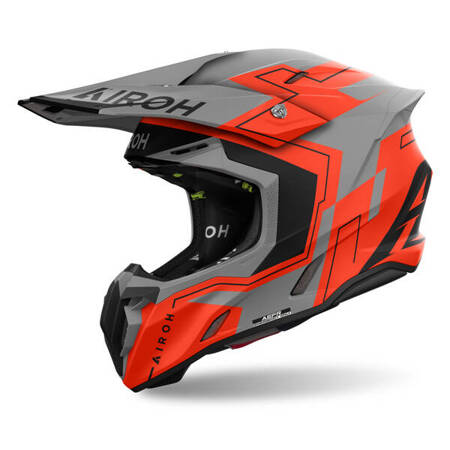 Kask AIROH Twist 3 Dizzy Orange Fluo Matt