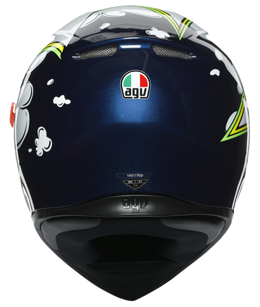 Kask motocyklowy integralny AGV K3 SV MULTI BUBBLE Blue/White/Yellow