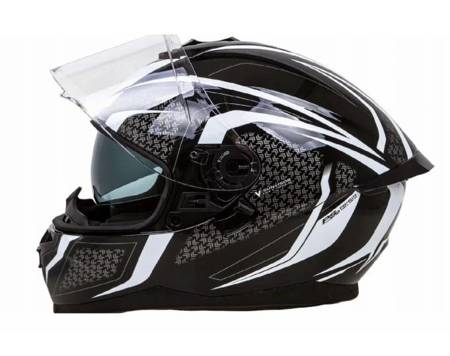 Kask motocyklowy integralny RHINO RACER 2 THUNDER White