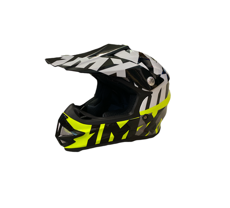 Kask motocyklowy off road dziecięcy IMX FMX-01 Black/White/Yell/Grey