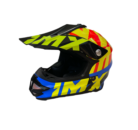 Kask motocyklowy off road dziecięcy IMX FMX-01 Black/Yellow/Blue/Red