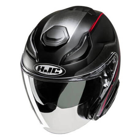 Kask motocyklowy otwarty HJC F31 Ludi Black/Red