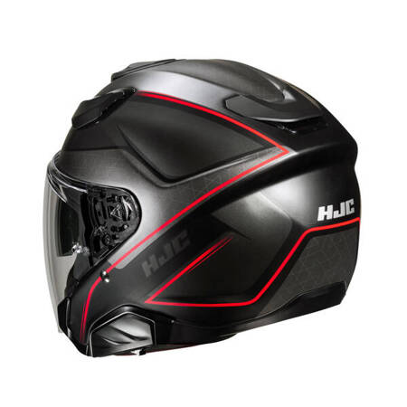 Kask motocyklowy otwarty HJC F31 Ludi Black/Red