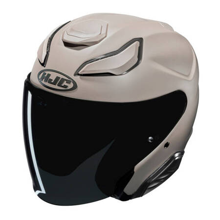 Kask motocyklowy otwarty HJC F31 Solid Semi Flat Sand Beige