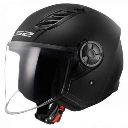 Kask motocyklowy otwarty LS2 OF616 Airflow II Solid Matt Black 06