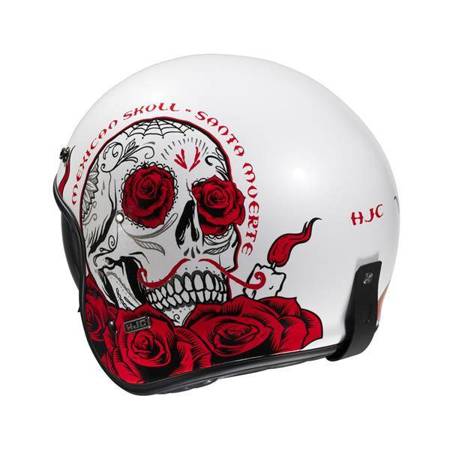 Kask motocyklowy otwarty na skuter/chopper'a HJC V31 Desto White/Red