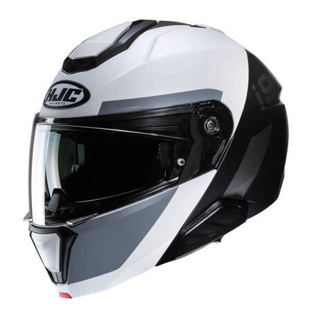 Kask motocyklowy szczękowy HJC I91 Bina Grey/White