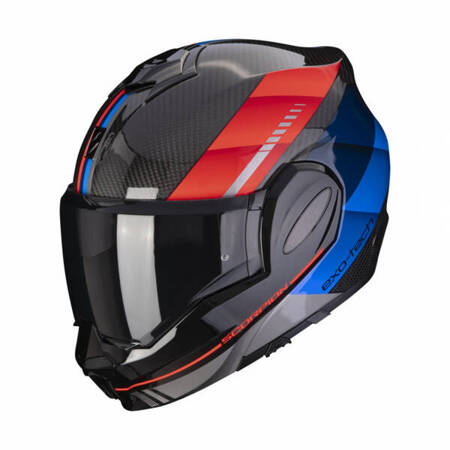 Kask motocyklowy szczękowy SCORPION Exo-Tech Carbon Genus Black/Blue/Red