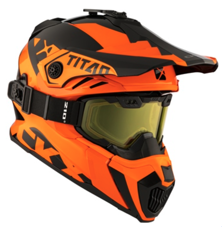 Kask na skuter śnieżny CKX Titan Airflow Extra Orange