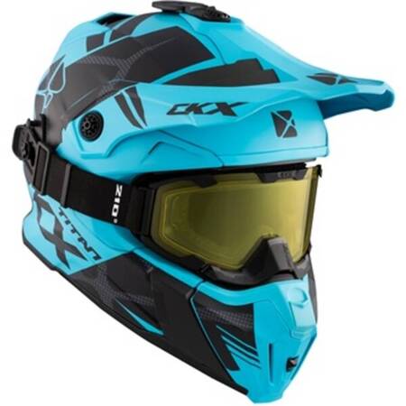 Kask na skuter śnieżny CKX Titan Climb Mat Light Blue