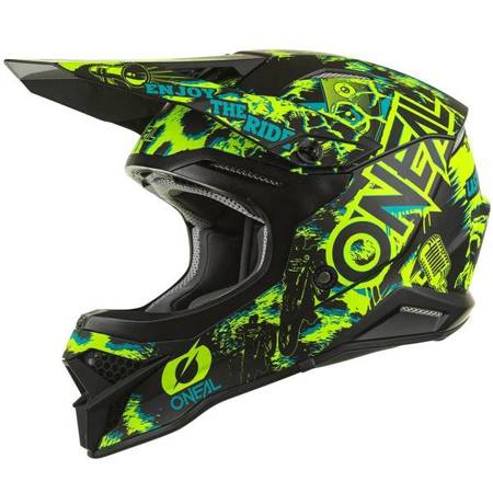 Kask off road O'NEAL 3SRS Assault V.22 bl/yel