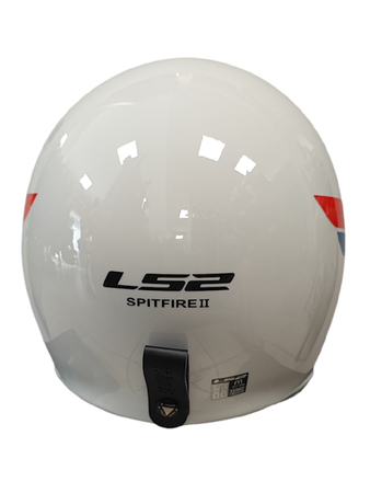 Kask otwarty  LS2 OF599 Spitfire II  Retro white/blue/red 