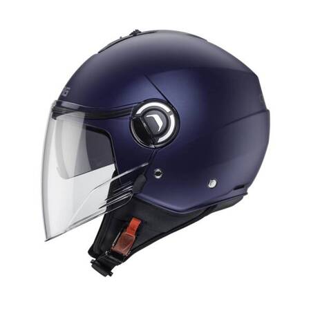 Kask otwarty jet CABERG z bledną RIVIERA V4X niebieski mat