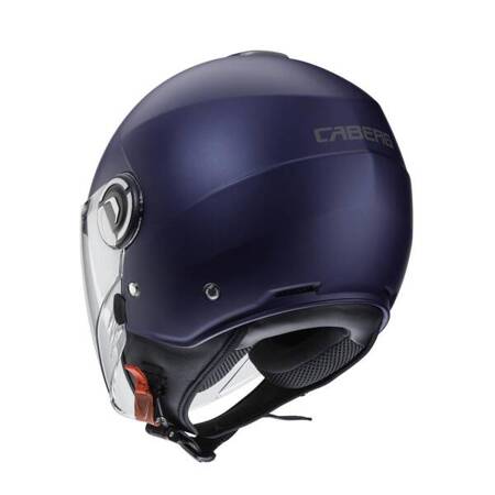 Kask otwarty jet CABERG z bledną RIVIERA V4X niebieski mat