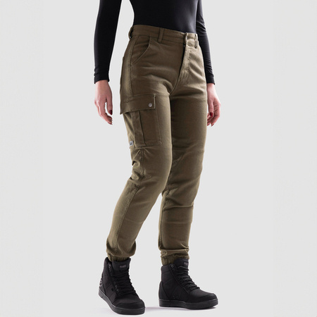 Spodnie Jeans OZONE Jane Lady Jogger Fit Olive L30