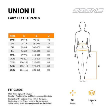 Spodnie Tekstylne OZONE Union II Lady Black