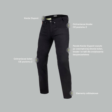 Spodnie jeans REBELHORN Classic III Regular fit black L34